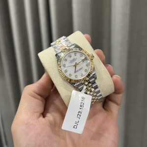 Rolex DateJust Nữ Bọc Vàng Thật Mặt Xà Cừ GM Factory 31mm (4)