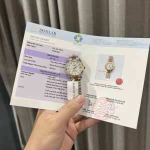 Rolex DateJust Nữ Bọc Vàng Thật Mặt Xà Cừ GM Factory 31mm (4)