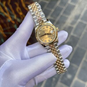 Rolex DateJust Nữ Bọc Vàng Thật Nhà Máy GM Replica 31mm (1)