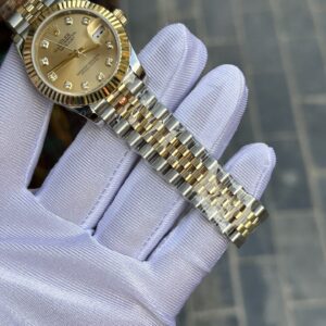 Rolex DateJust Nữ Bọc Vàng Thật Nhà Máy GM Replica 31mm (1)