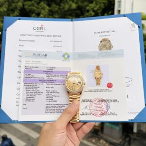 Rolex Day-Date Bọc Vàng Độ Kim Cương Moissanite GM Factory 40mm