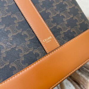 Túi Celine Mall Bucket In Triomphe Replica 11 Họa Tiết Monogram 30x22x12cm (2)