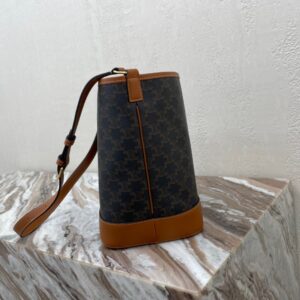 Túi Celine Mall Bucket In Triomphe Replica 11 Họa Tiết Monogram 30x22x12cm (2)