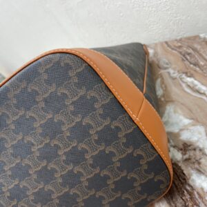Túi Celine Mall Bucket In Triomphe Replica 11 Họa Tiết Monogram 30x22x12cm (2)