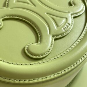 Túi Celine Mini Replica 11 Cao Cấp Hình Bầu Dục Màu Xanh Lá 16x12 (2)