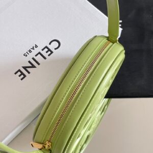 Túi Celine Mini Replica 11 Cao Cấp Hình Bầu Dục Màu Xanh Lá 16x12 (2)
