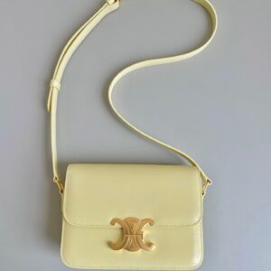 Túi Celine Triomphe Shoulder Bag Rep 11 Cao Cấp Nữ Màu Vàng 18 (2)