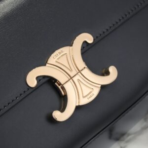 Túi Celine Triomphe Shoulder Bag Replica 11 Nữ Màu Đen 20x12cm (2)