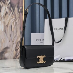 Túi Celine Triomphe Shoulder Bag Replica 11 Nữ Màu Đen 20x12cm (2)