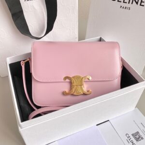 Túi Celine Triomphe Shoulder Bag Replica 11 Nữ Màu Hồng 18 (2)