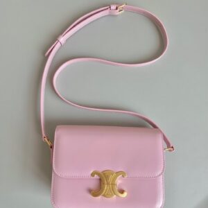 Túi Celine Triomphe Shoulder Bag Replica 11 Nữ Màu Hồng 18 (2)