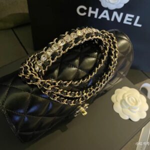 Túi Chanel Gabrielle Quai Đeo Đính Đá Replica 11 Cao Cấp 20cm (9)