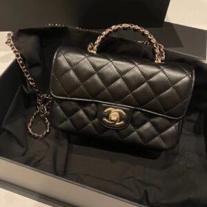 Túi Chanel Gabrielle Quai Đeo Đính Đá Replica 11 Cao Cấp 20cm (9)