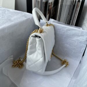 Túi Chanel Handle Mini Replica 11 Cao Cấp Màu Trắng 20cm (1)