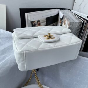 Túi Chanel Handle Mini Replica 11 Cao Cấp Màu Trắng 20cm (1)