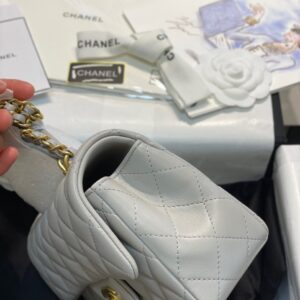 Túi Chanel Handle Replica 11 Cao Cấp Nữ Màu Xám 20cm (2)