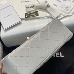 Túi Chanel Handle Replica 11 Cao Cấp Nữ Màu Xám 20cm (2)