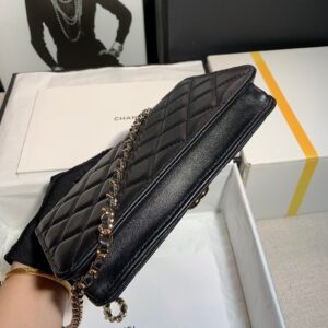 Túi Chanel Quai Cầm Cầu Vồng Replica 11 Cao Cấp Màu Đen 19x12cm (2)