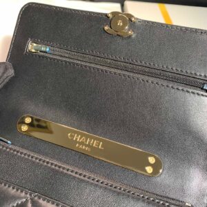 Túi Chanel Quai Cầm Cầu Vồng Replica 11 Cao Cấp Màu Đen 19x12cm (2)