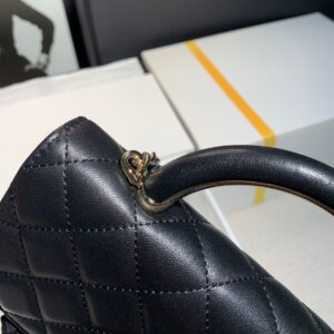 Túi Chanel Quai Cầm Cầu Vồng Replica 11 Cao Cấp Màu Đen 19x12cm (2)