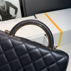 Túi Chanel Quai Cầm Cầu Vồng Replica 11 Cao Cấp Màu Đen 19x12cm (2)