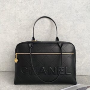 Túi Chanel Shopping Bag Rep 11 Cao Cấp Nữ Màu Đen 30x45x15cm (2)
