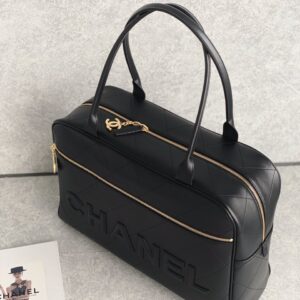Túi Chanel Shopping Bag Rep 11 Cao Cấp Nữ Màu Đen 30x45x15cm (2)