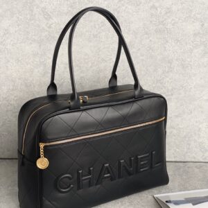 Túi Chanel Shopping Bag Rep 11 Cao Cấp Nữ Màu Đen 30x45x15cm (2)
