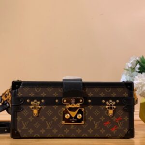 Túi Dạng Hộp Louis Vuitton LV Petite Malle Họa Tiết Monogram Rep 11 27x12x6 (2)