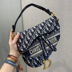 Túi Dior Saddle Yên Ngựa Họa Tiết Dior Canvas Rep 11 Cao Cấp 25x20x6 (2)