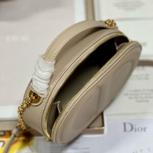 Túi Dior Signature Thiết Kế Hình Bầu Dục Like Auth Nữ Da Bê 18x6 (2)