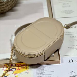 Túi Dior Signature Thiết Kế Hình Bầu Dục Like Auth Nữ Da Bê 18x6 (2)