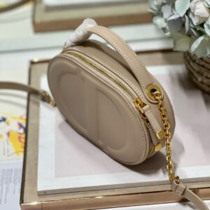 Túi Dior Signature Thiết Kế Hình Bầu Dục Like Auth Nữ Da Bê 18x6 (2)