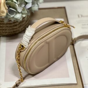 Túi Dior Signature Thiết Kế Hình Bầu Dục Like Auth Nữ Da Bê 18x6 (2)