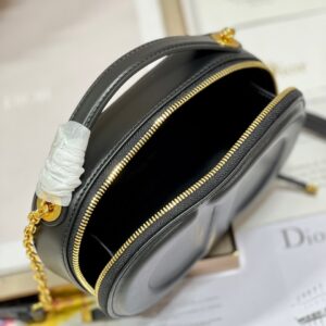Túi Dior Signature Thiết Kế Hình Bầu Dục Rep 11 Nữ Màu Đen 18x6 (2)