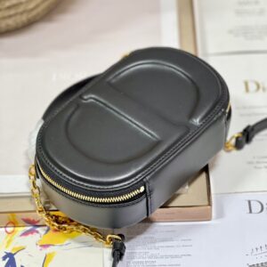 Túi Dior Signature Thiết Kế Hình Bầu Dục Rep 11 Nữ Màu Đen 18x6 (2)