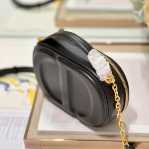 Túi Dior Signature Thiết Kế Hình Bầu Dục Rep 11 Nữ Màu Đen 18x6 (2)