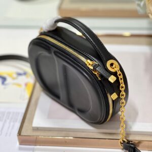 Túi Dior Signature Thiết Kế Hình Bầu Dục Rep 11 Nữ Màu Đen 18x6 (2)