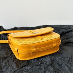 Túi Goyard Like Auth Họa Tiết Logo Truyền Thống Màu Vàng 22x16x7cm (2)