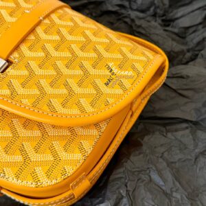 Túi Goyard Like Auth Họa Tiết Logo Truyền Thống Màu Vàng 22x16x7cm (2)