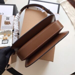 Túi Gucci 1955 Horsebit Replica 11 Nữ Da Mịn Màu Nâu 25cm (2)