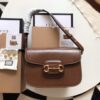 Túi Gucci 1955 Horsebit Replica 11 Nữ Da Mịn Màu Nâu 25cm (2)
