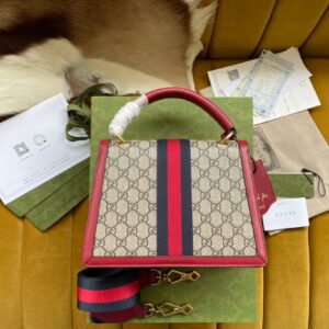 Túi Gucci Queen Margarnet Like Auth Họa Tiết Monogram 25.5x17 (2)