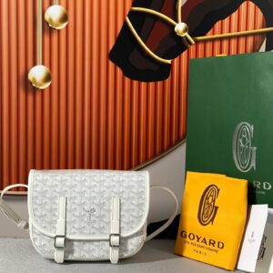 Túi Like Auth Goyard Nữ Họa Tiết Monogram Màu Trắng 22x16x7cm (2)