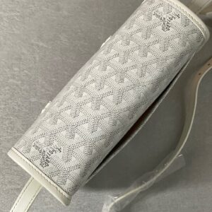 Túi Like Auth Goyard Nữ Họa Tiết Monogram Màu Trắng 22x16x7cm (2)