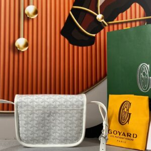 Túi Like Auth Goyard Nữ Họa Tiết Monogram Màu Trắng 22x16x7cm (2)