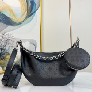 Túi Louis Vuitton LV Baia Mahina Họa Tiết Hoa Mono Màu Đen 26x17x7 (2)