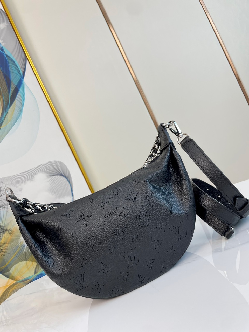 Túi Louis Vuitton LV Baia Mahina Họa Tiết Hoa Mono Màu Đen 26x17x7 (8) Túi Louis Vuitton LV Baia Mahina Họa Tiết Hoa Mono Màu Đen 26x17x7 (2)