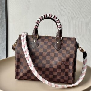 Túi Louis Vuitton LV Speedy Hoạ Tiết Damier Ebene Rep 11 Cao Cấp 25x22x15cm (2)