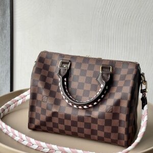 Túi Louis Vuitton LV Speedy Hoạ Tiết Damier Ebene Rep 11 Cao Cấp 25x22x15cm (2)
